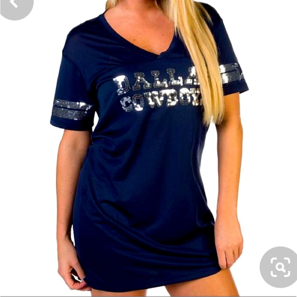 RARE VICTORIA SECRET PINK DALLAS COWBOYS NFL JERSEY